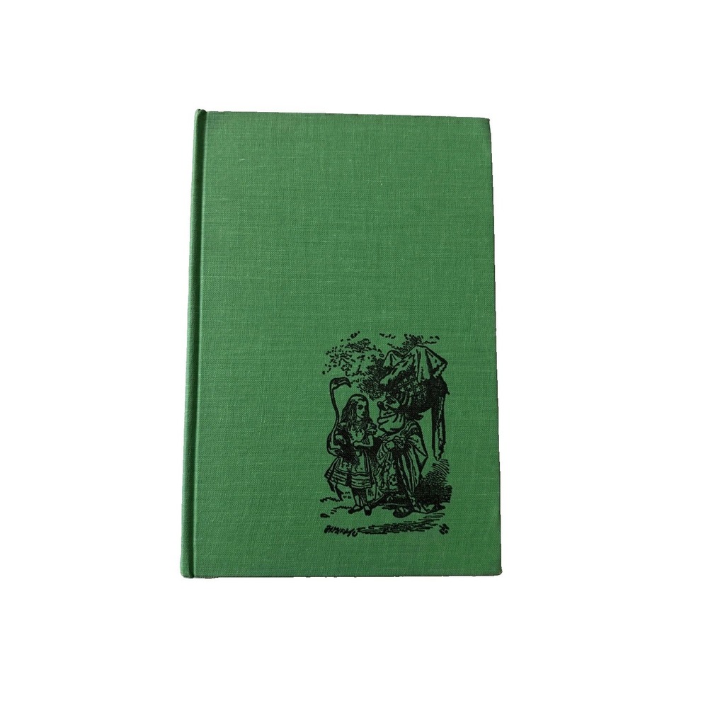 Vtg The Nursery Alice In Wonderland Hardcover Green Cloth Book John Tenniel